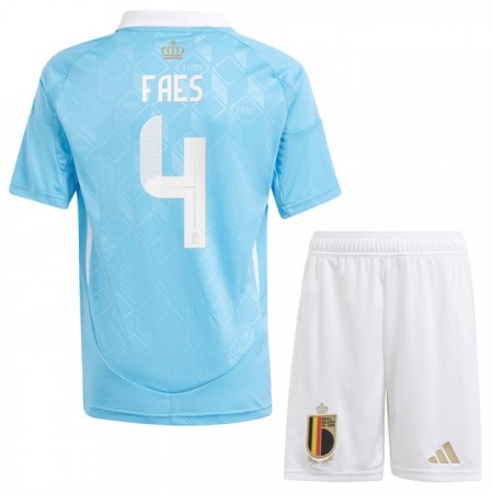 Camisetas Bélgica Faes 4 Segunda Euro 2024 - Niño (+ Pantalones)